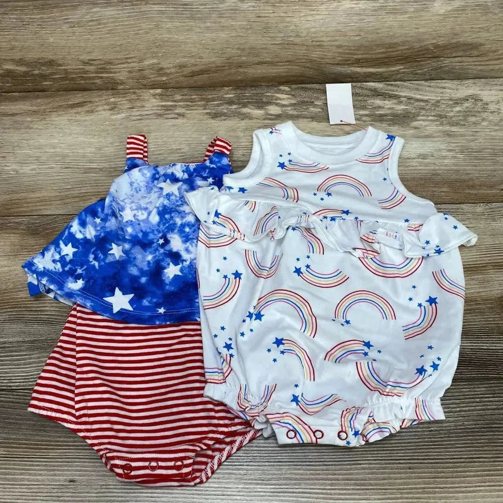 NEW Cat & Jack Baby Rainbow Romper sz 3-6m - Me 'n Mommy To Be