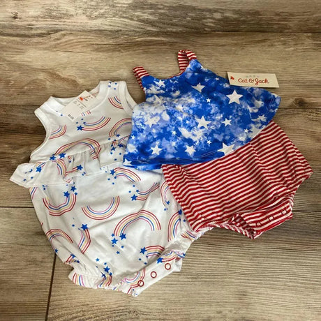 NEW Cat & Jack Baby Rainbow Romper sz 3-6m - Me 'n Mommy To Be