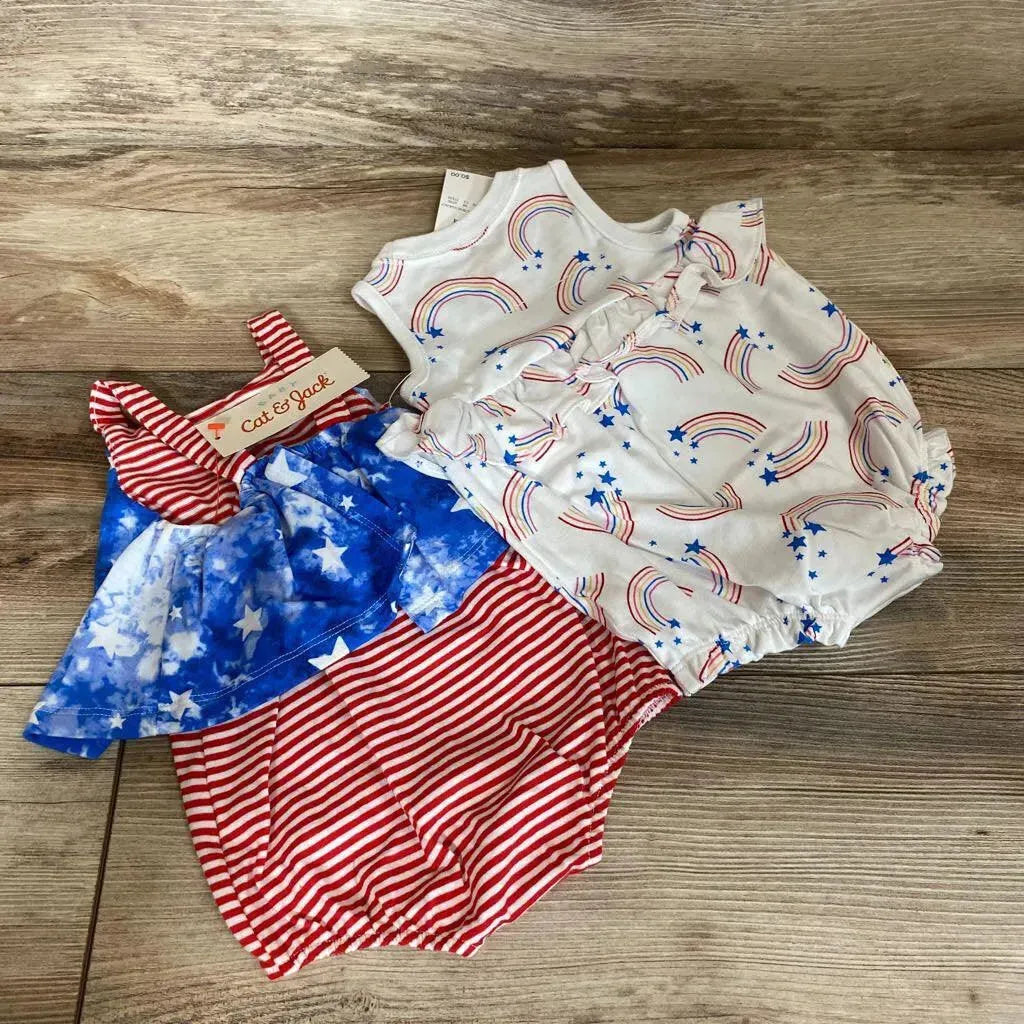 NEW Cat & Jack Baby Rainbow Romper sz 3-6m - Me 'n Mommy To Be