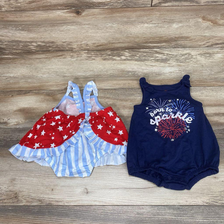 NEW Cat & Jack 3pc Born To Sparkle Romper Set sz 3-6m - Me 'n Mommy To Be
