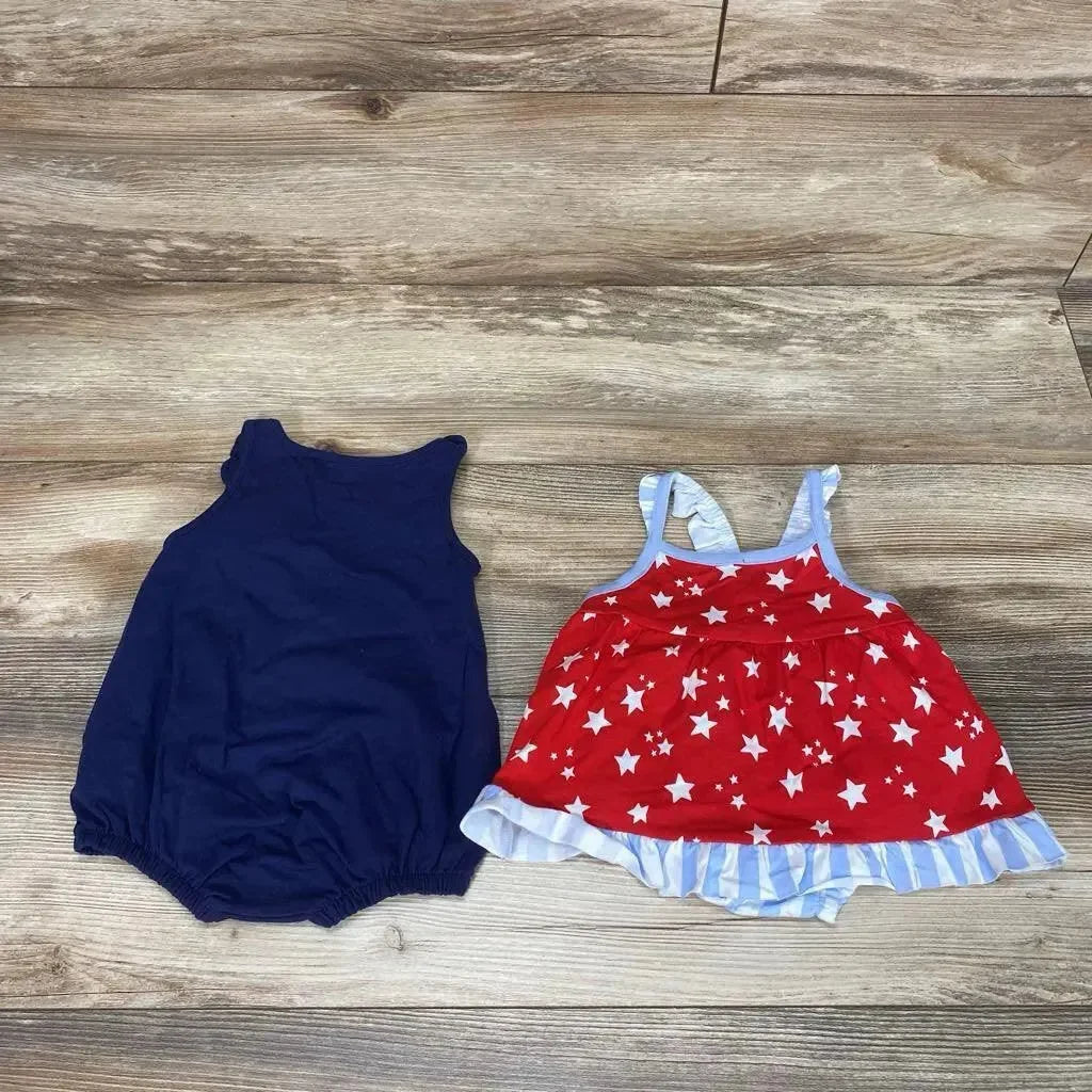 NEW Cat & Jack 3pc Born To Sparkle Romper Set sz 3-6m - Me 'n Mommy To Be