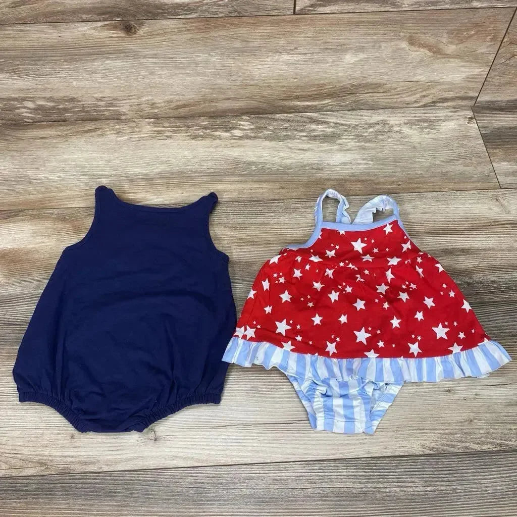 NEW Cat & Jack 3pc Born To Sparkle Romper Set sz 3-6m - Me 'n Mommy To Be