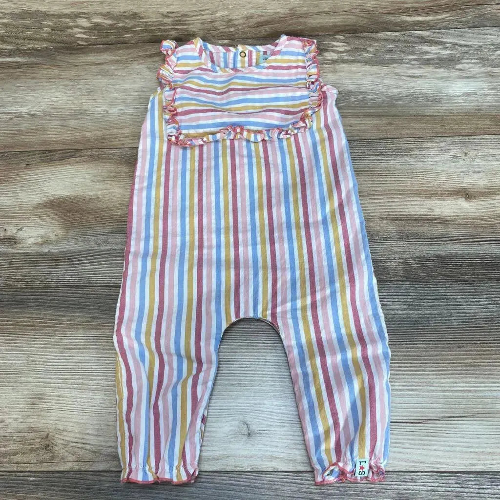 Lilly + Sid Striped Ruffle Romper sz 6-12m - Me 'n Mommy To Be