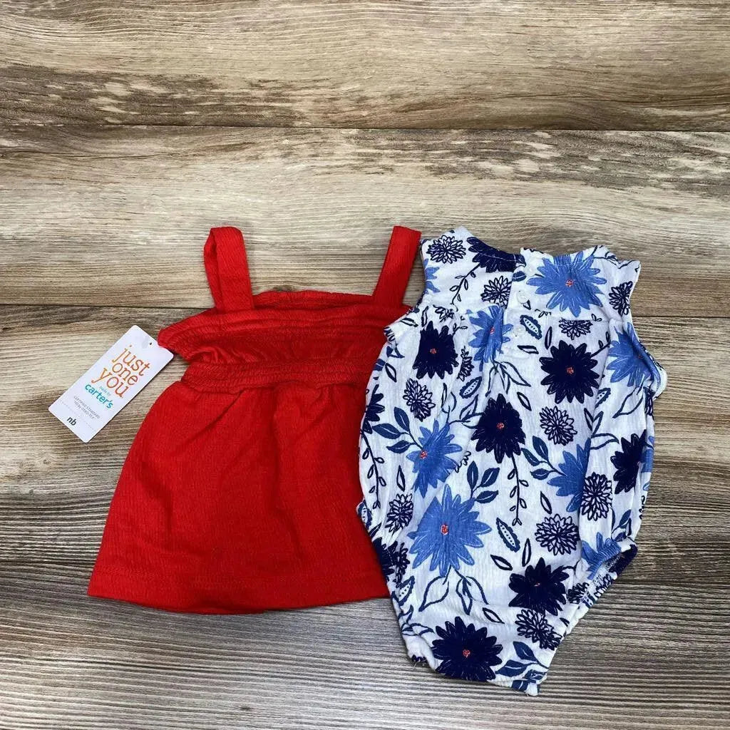 NEW Just One You 3pc Floral Romper Set sz NB - Me 'n Mommy To Be