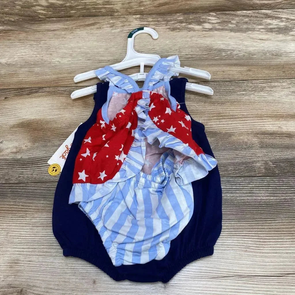 NEW Cat & Jack 3pc Born To Sparkle Romper Set sz 0-3m - Me 'n Mommy To Be