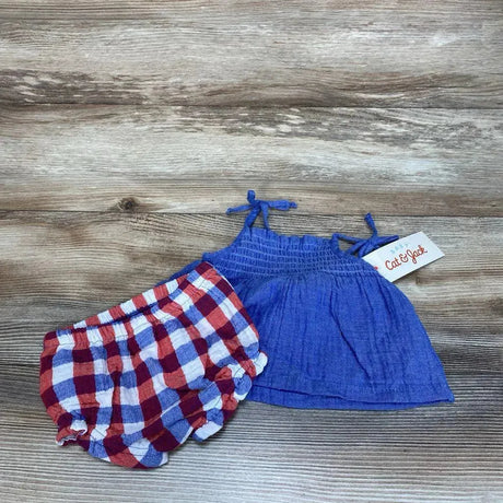 NEW Cat & Jack 2pc Smocked Top & Bloomers sz 0-3m - Me 'n Mommy To Be