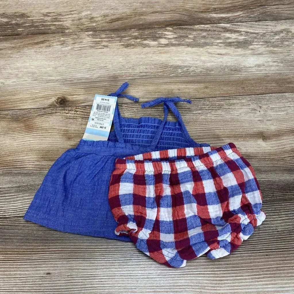 NEW Cat & Jack 2pc Smocked Top & Bloomers sz 0-3m - Me 'n Mommy To Be
