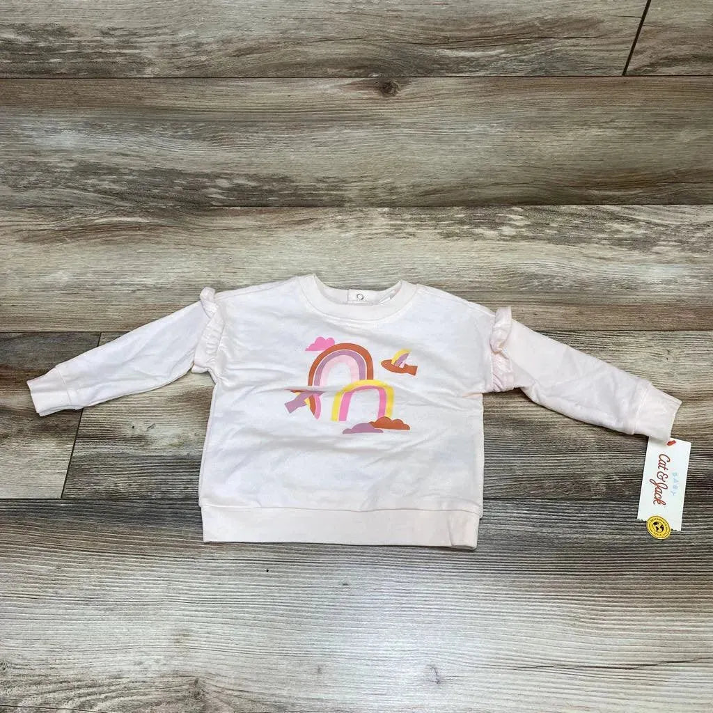 NEW Cat & Jack Rainbow Sweatshirt sz 6-9m - Me 'n Mommy To Be