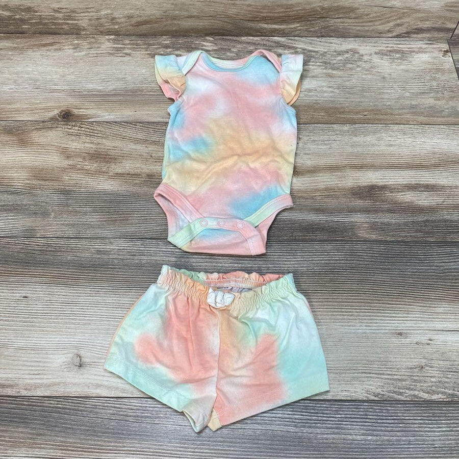 Jumping Beans 2pc Tie-Dye Bodysuit & Shorts sz 3m - Me 'n Mommy To Be