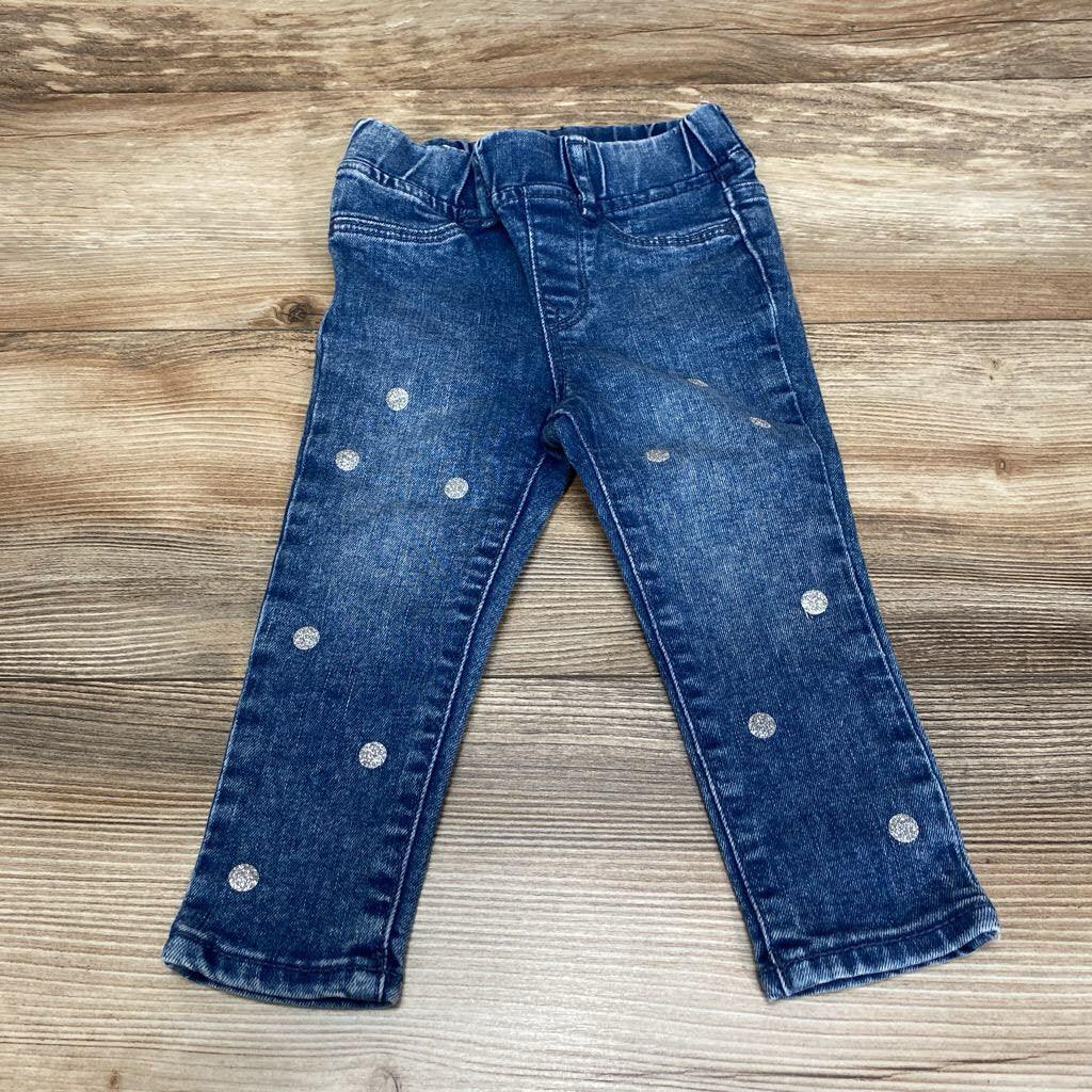 Gap Kids Glitter Dot Stretch Jegging Ankle Jeggings sz 18-24m – Me 'n Mommy  To Be