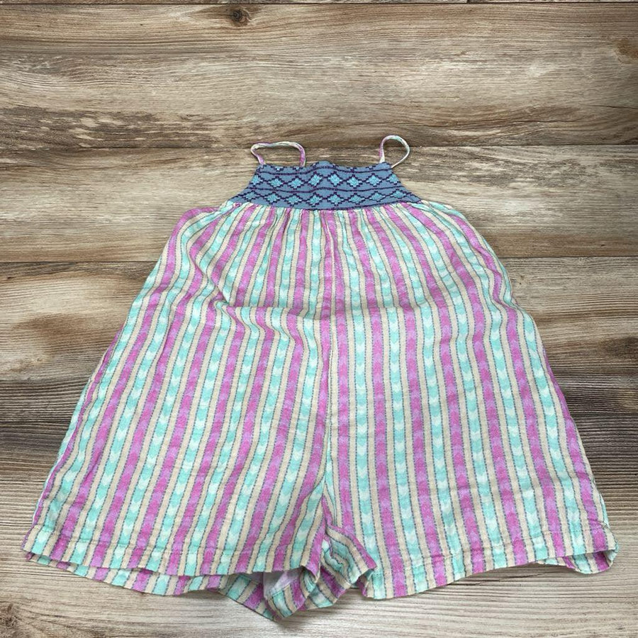 Peek... Embroidered Stripe Cotton Romper sz 5/6 - Me 'n Mommy To Be
