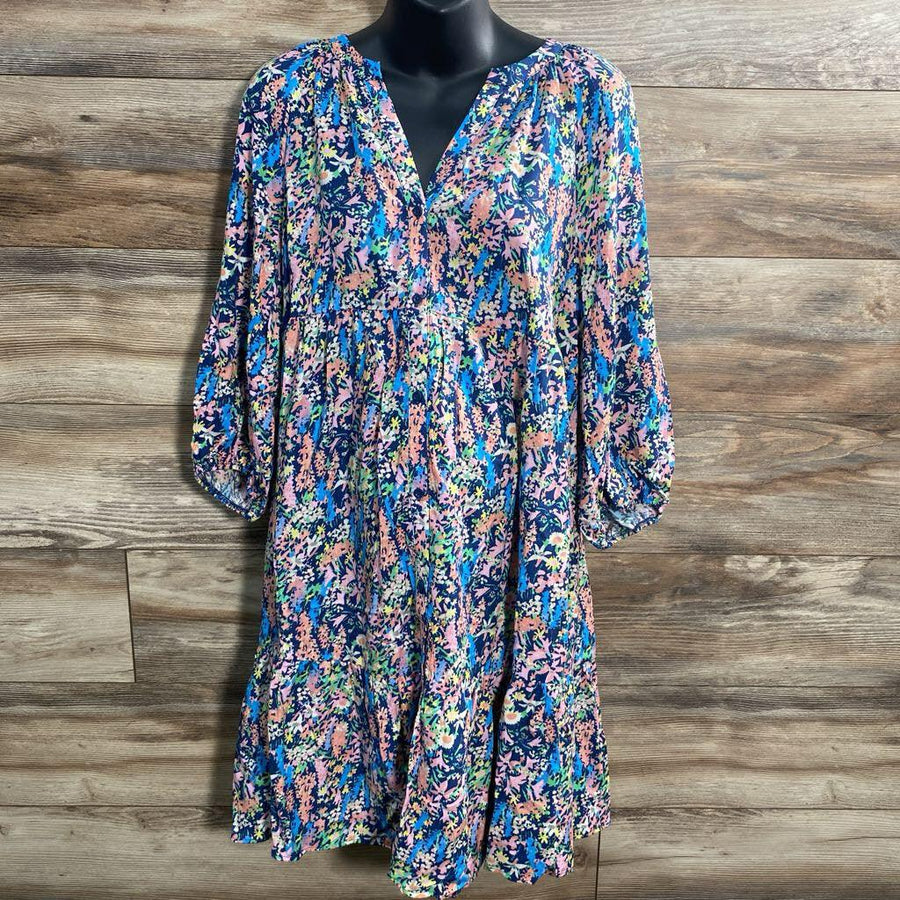 Nw/oT Gap Maternity Floral Print Button Front Dress sz Small - Me 'n Mommy To Be