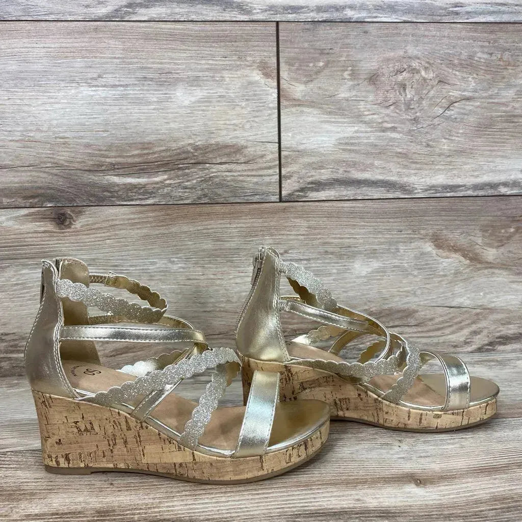 NEW SO Wedge Jackfruit Sandals sz 3Y - Me 'n Mommy To Be