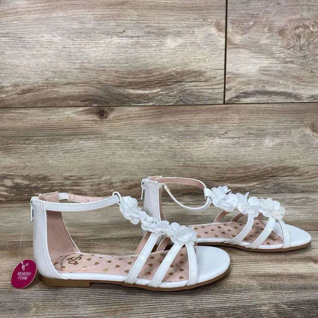 NEW SO Flower Applique Sandals sz 3Y - Me 'n Mommy To Be