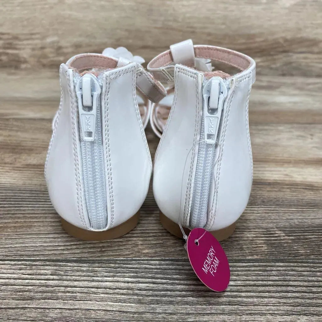 NEW SO Flower Applique Sandals sz 3Y - Me 'n Mommy To Be