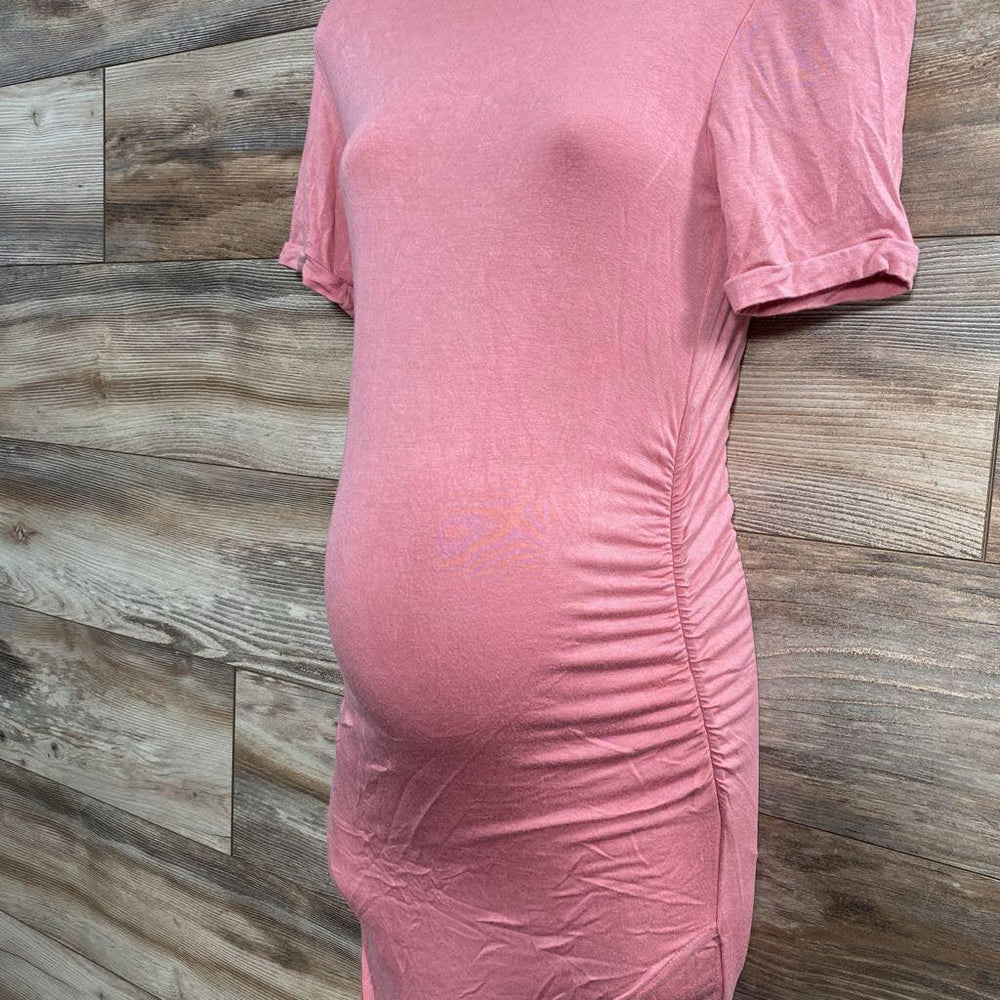 Sexy Mama Maternity Basic Ruched Dress sz XS - Me 'n Mommy To Be