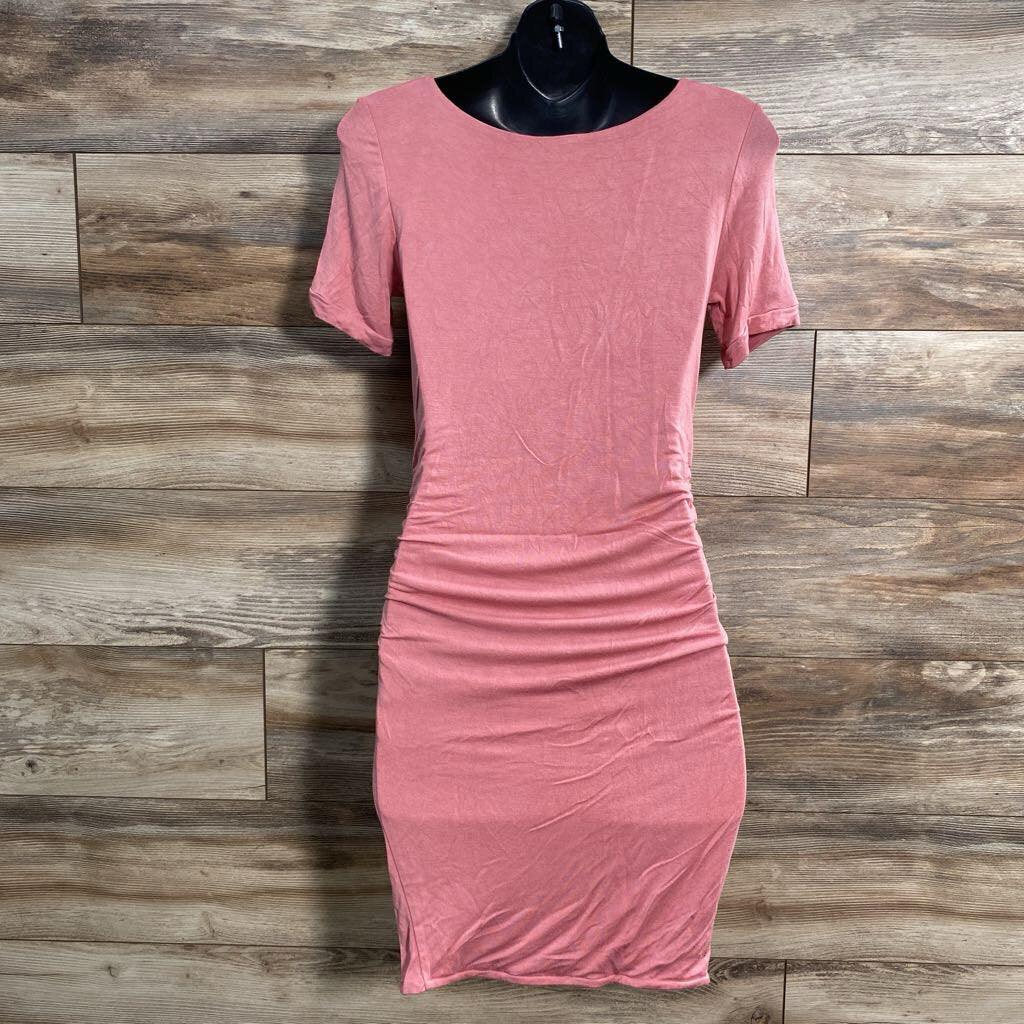 Sexy Mama Maternity Basic Ruched Dress sz XS - Me 'n Mommy To Be