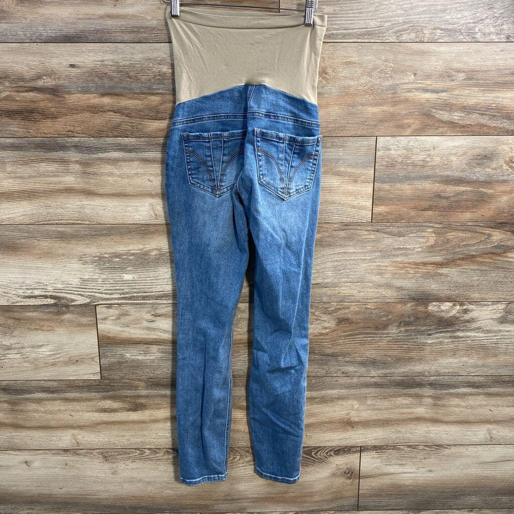 Indigo Blue Full Panel Distressed Jeans sz XS - Me 'n Mommy To Be