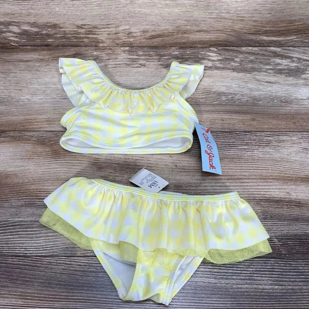 NEW Cat & Jack 2pc Gingham Bikini Set sz 18m - Me 'n Mommy To Be