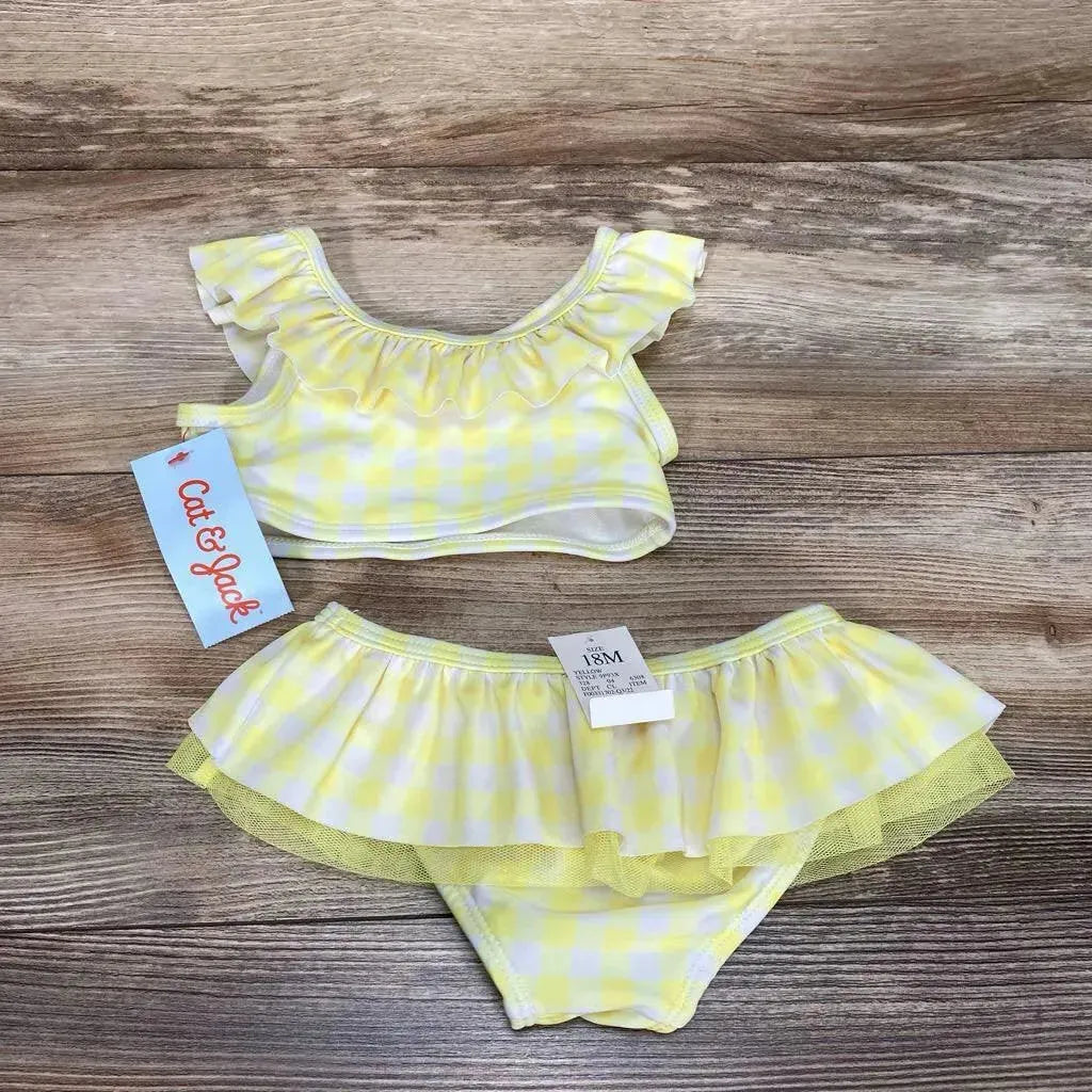 NEW Cat & Jack 2pc Gingham Bikini Set sz 18m - Me 'n Mommy To Be