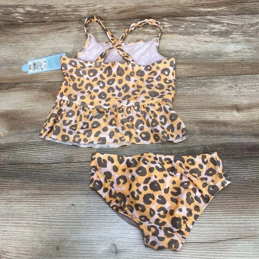 NEW Cat & Jack 2pc Leopard Print Tankini Set sz 5T - Me 'n Mommy To Be