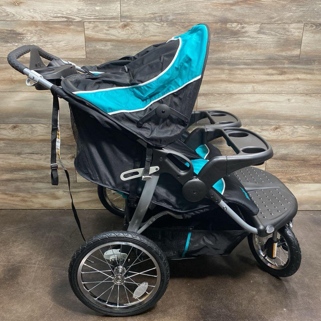 NEW Baby Trend Navigator Double Jogger Stroller IN Tropic - Me 'n Mommy To Be