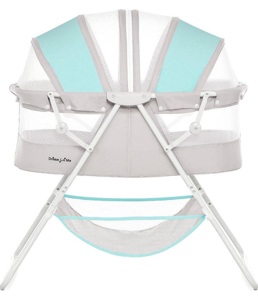 NEW Dream On Me Karley Bassinet in Blue/Grey - Me 'n Mommy To Be