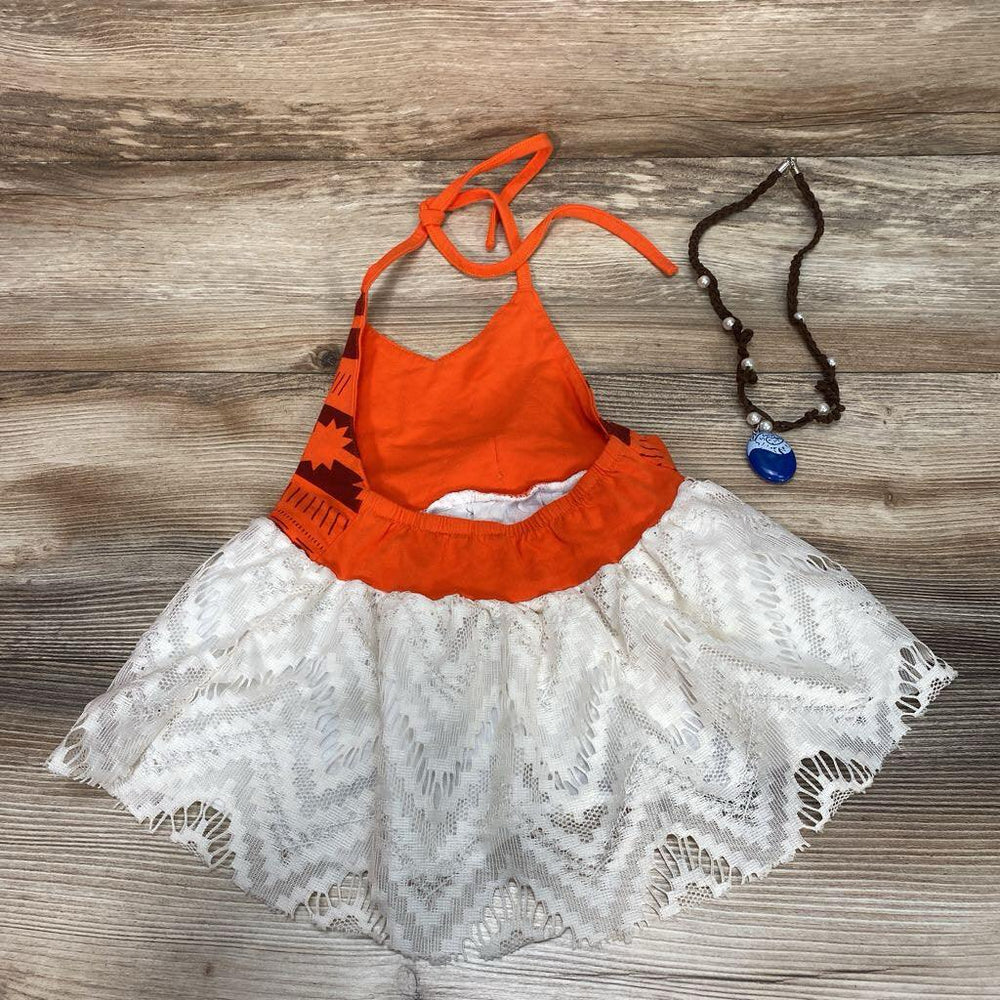 Moana Halter Costume Dress & Necklace sz 9-12m - Me 'n Mommy To Be