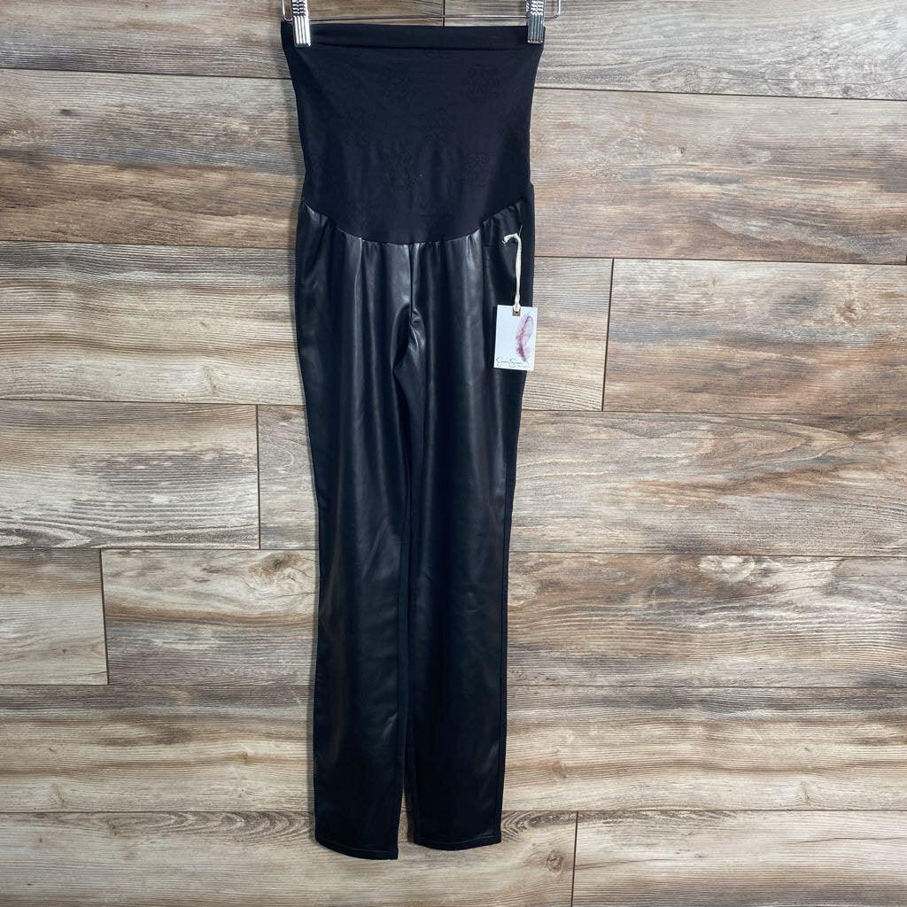 NEW Jessica Simpson Maternity Faux Leather Pants sz XS - Me 'n Mommy To Be