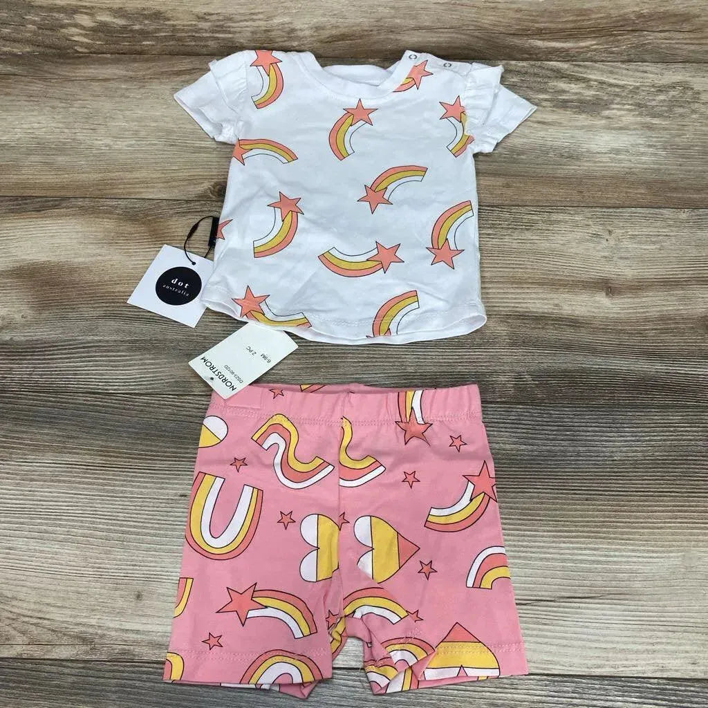 NEW Dot Australia 2pc Shirt & Shorts sz 6-9m - Me 'n Mommy To Be