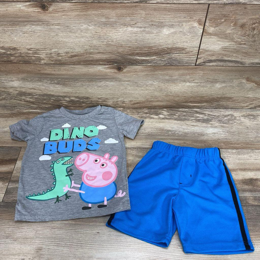 Peppa Pig 2pc Dino Buds Shirt & Shorts sz 4T - Me 'n Mommy To Be