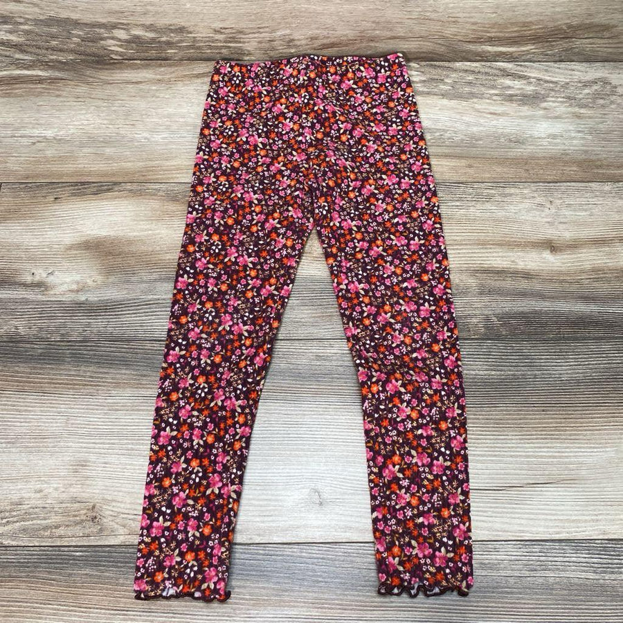 Old Navy Ribbed Floral Leggings sz 5T - Me 'n Mommy To Be