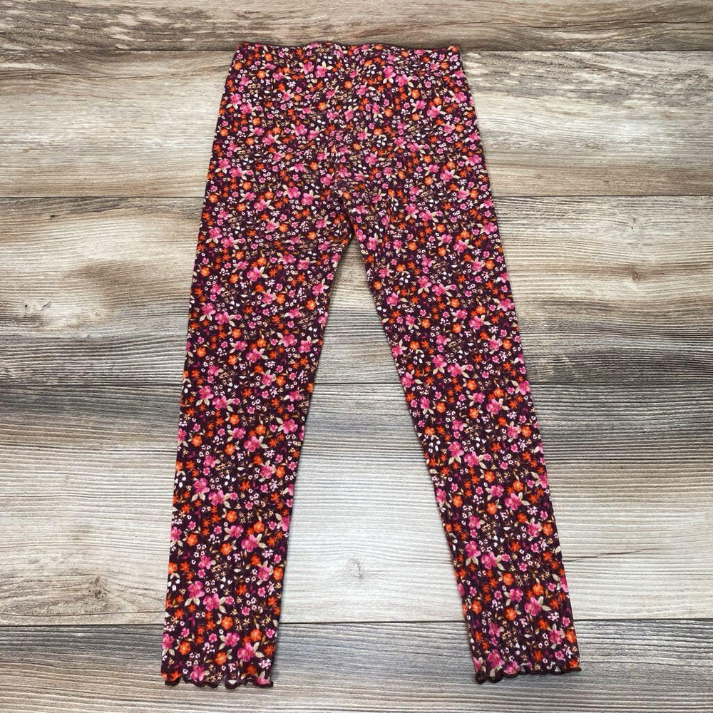 Old Navy Ribbed Floral Leggings sz 5T - Me 'n Mommy To Be