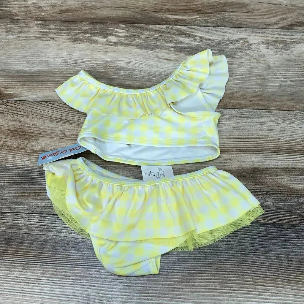 NEW Cat & Jack 2pc Gingham Bikini Set sz 2T - Me 'n Mommy To Be