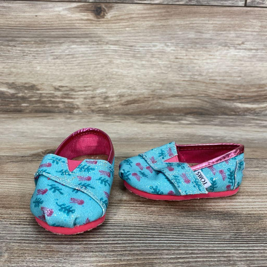Toms Tiny Alpargata Jelly fish Shoes sz 3c - Me 'n Mommy To Be
