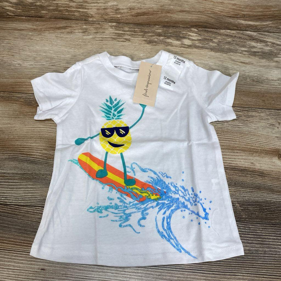 NEW First Impressions Surfing Pineapple Shirt sz 12m - Me 'n Mommy To Be