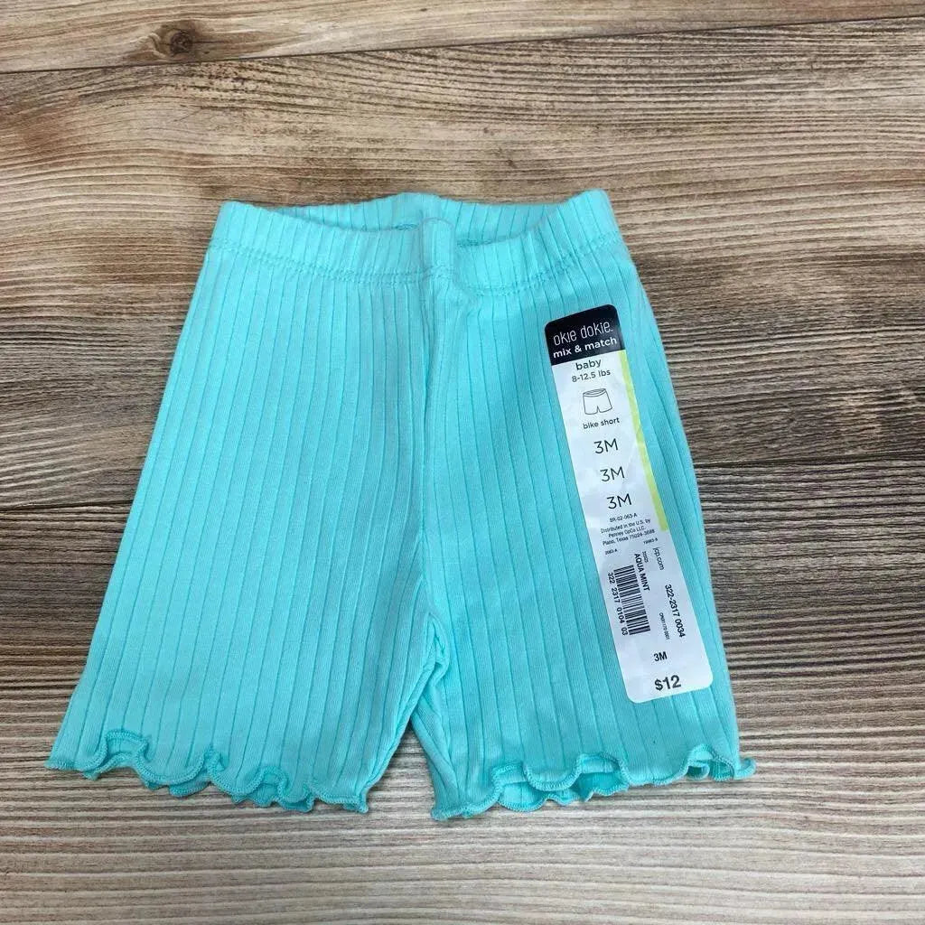 NEW Okie Dokie Lettuce Trim Bike Short sz 3m - Me 'n Mommy To Be
