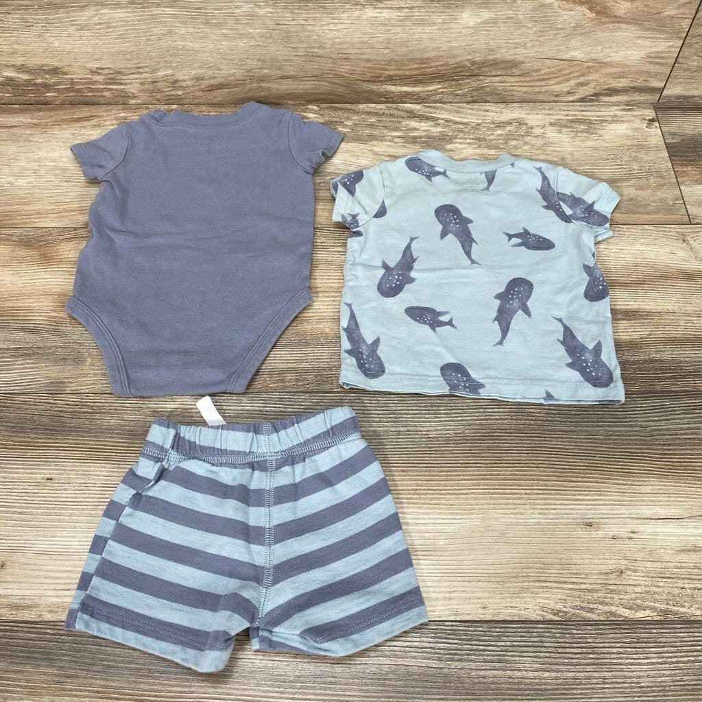 Child Of Mine 3pc Whale Shark Bodysuit Set sz 3-6m - Me 'n Mommy To Be