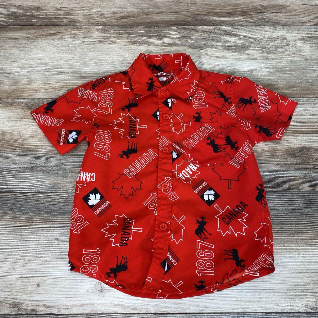 Canada Button-Up Shirt sz 2-3T - Me 'n Mommy To Be