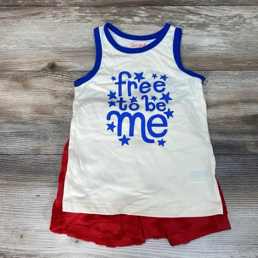 NEW Cat & Jack 2pc Tank Top & Shorts sz 3T - Me 'n Mommy To Be