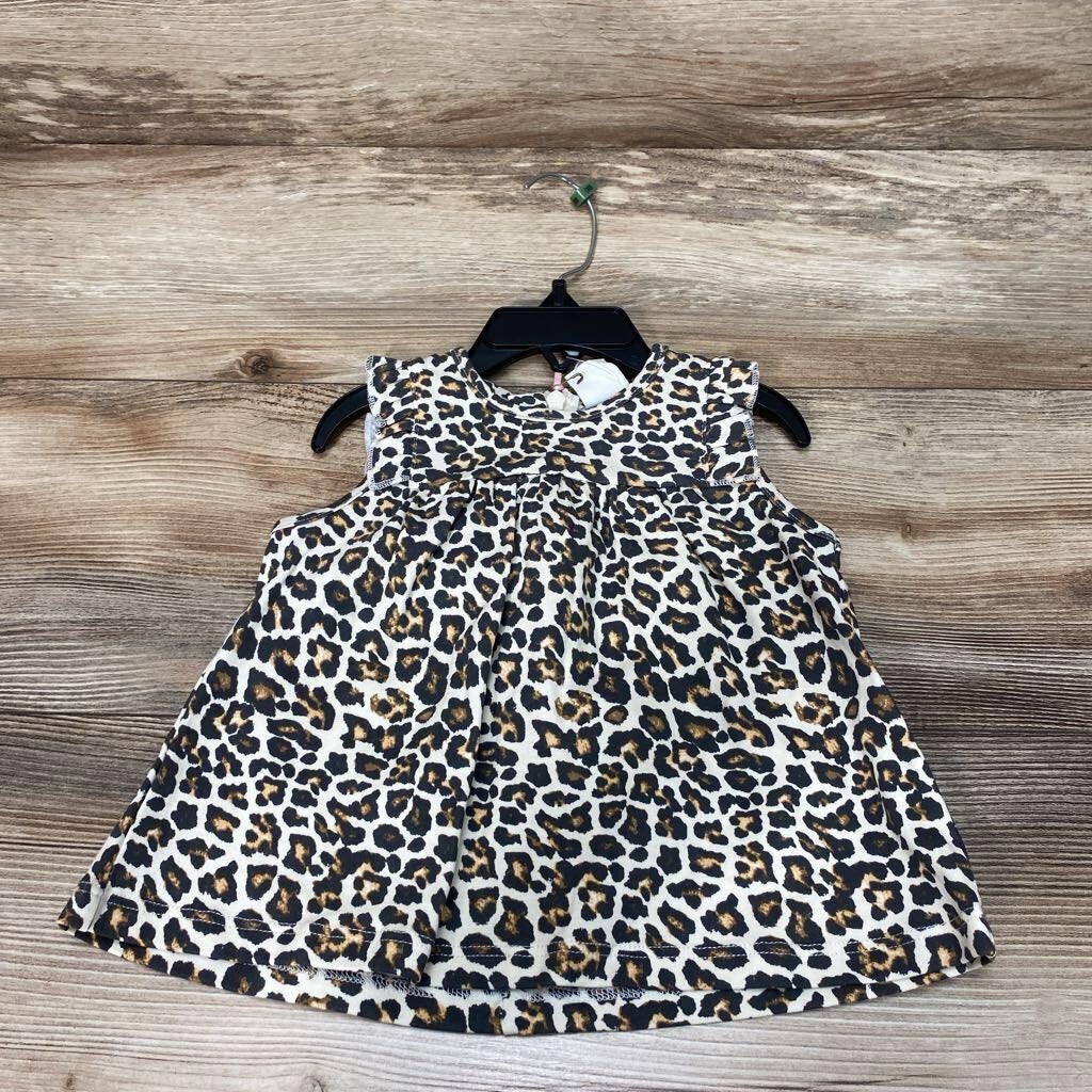 NEW Pink Elephant Leopard Print Top sz 3-6m - Me 'n Mommy To Be