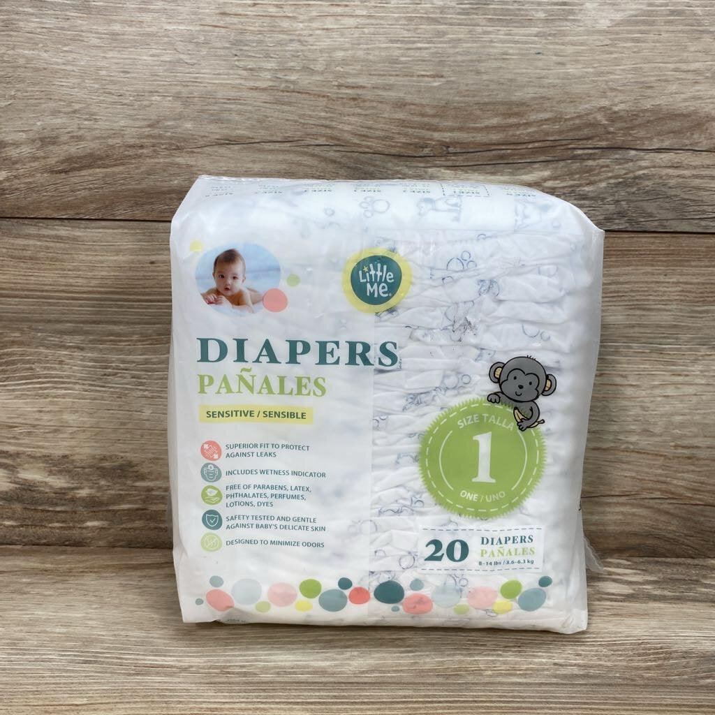 NEW Littel Me 20ct. Diapers Size 1 - Me 'n Mommy To Be
