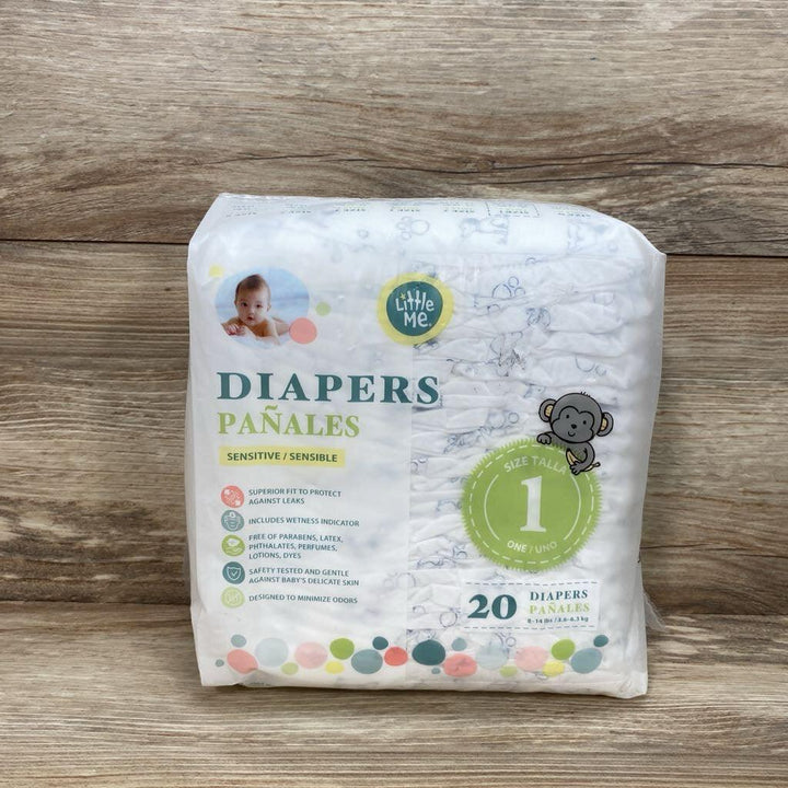 NEW Littel Me 20ct. Diapers Size 1 - Me 'n Mommy To Be