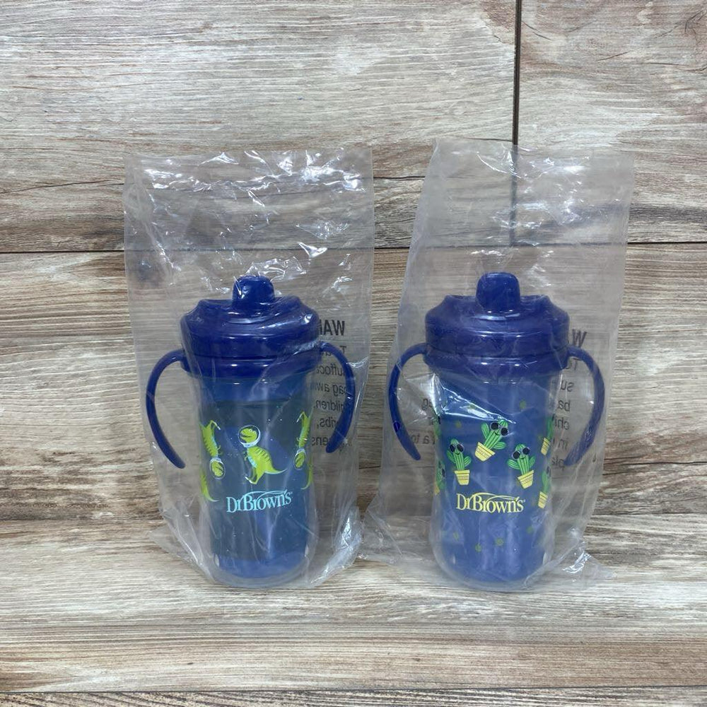 NEW Dr. Brown's 2pk Milestones Hard Spout Insulated Sippy Cup With Handles - Me 'n Mommy To Be