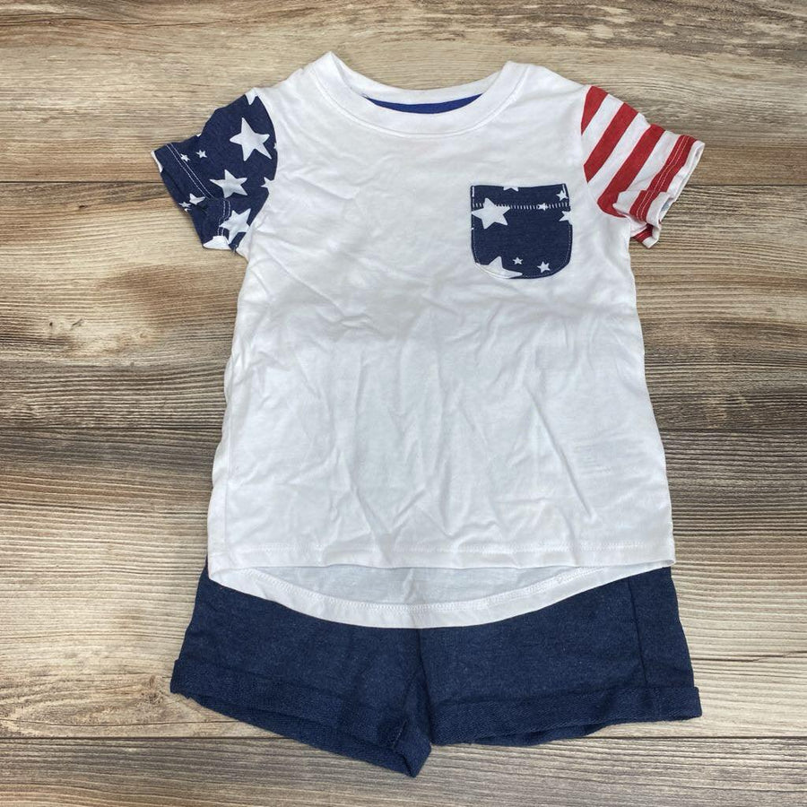 NEW Cat & Jack 2pc Pocket Shirt & Shorts sz 2T - Me 'n Mommy To Be