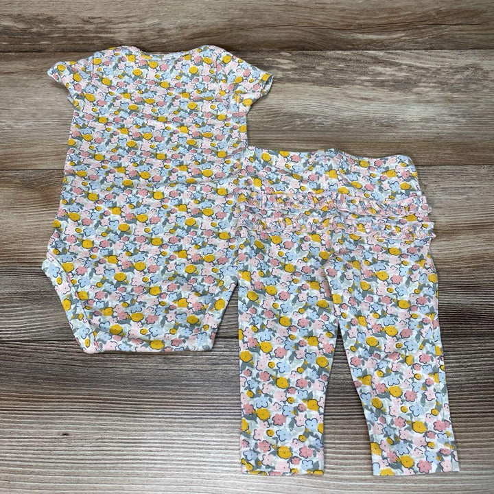Just One You 2pc Floral Bodysuit & Pants sz 6m - Me 'n Mommy To Be