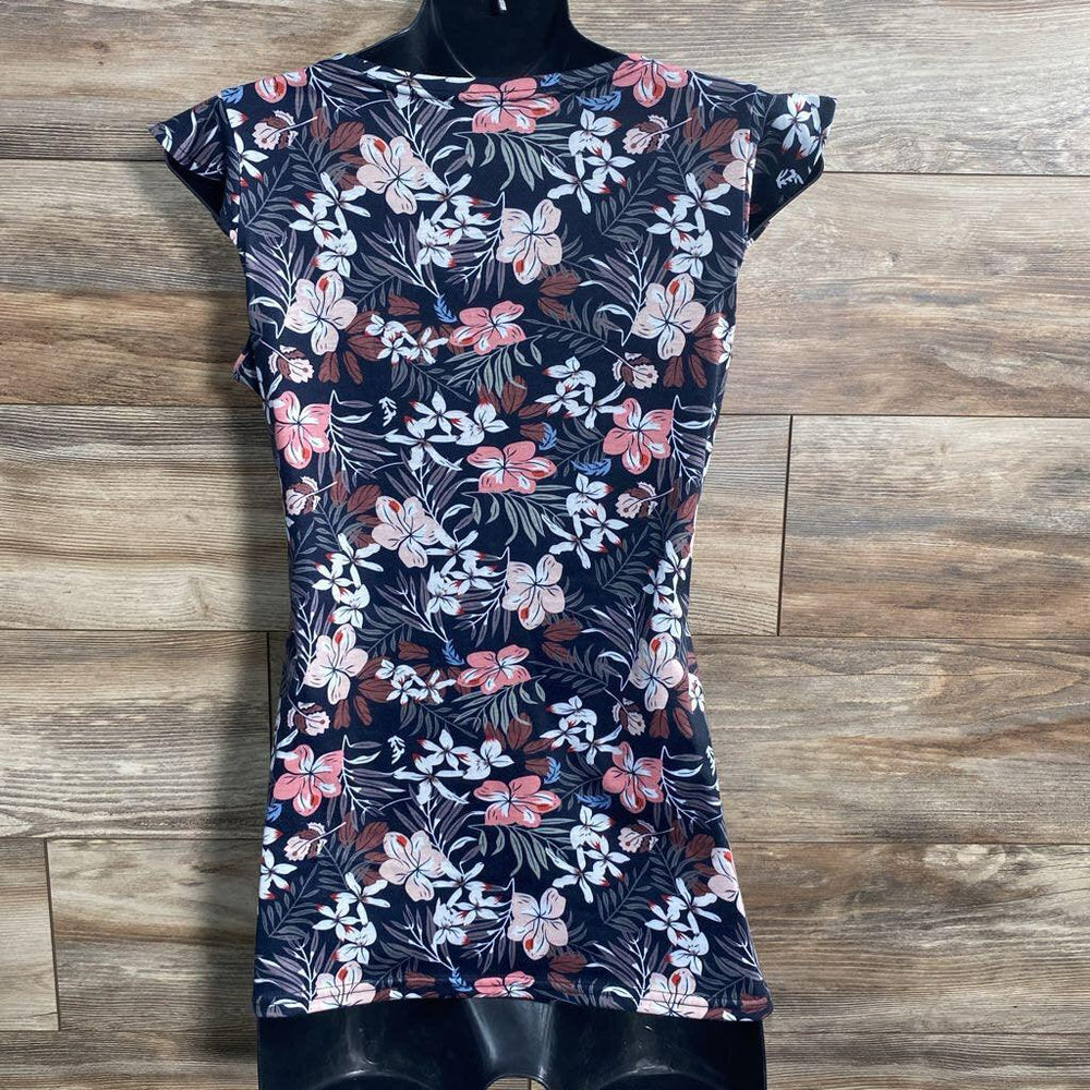 Floral Nursing Shirt sz Small - Me 'n Mommy To Be