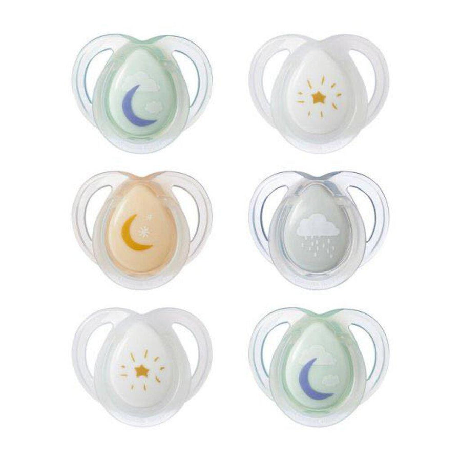 NEW Tommee Tippee 6pk Night Pacifier - Me 'n Mommy To Be