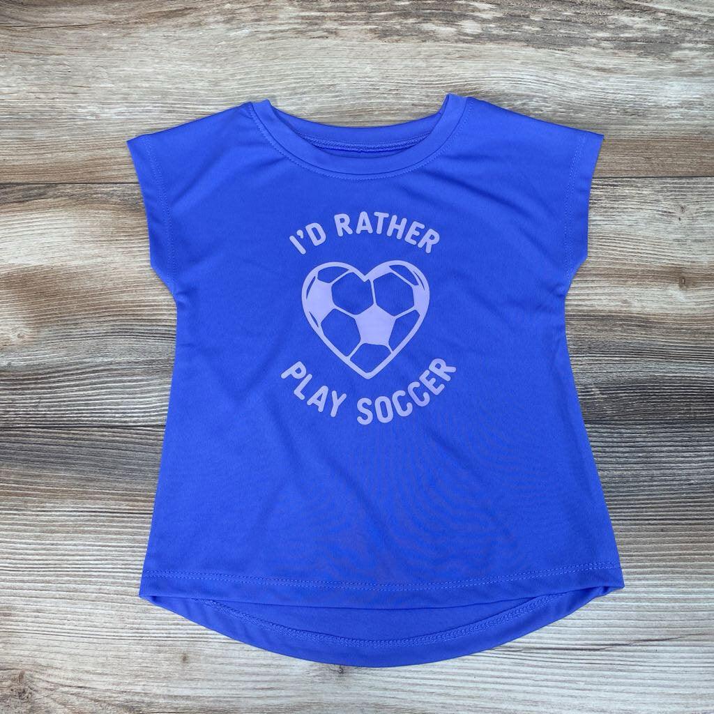 Okie Dokie I'd Rather Play Soccer Shirt sz 2T - Me 'n Mommy To Be