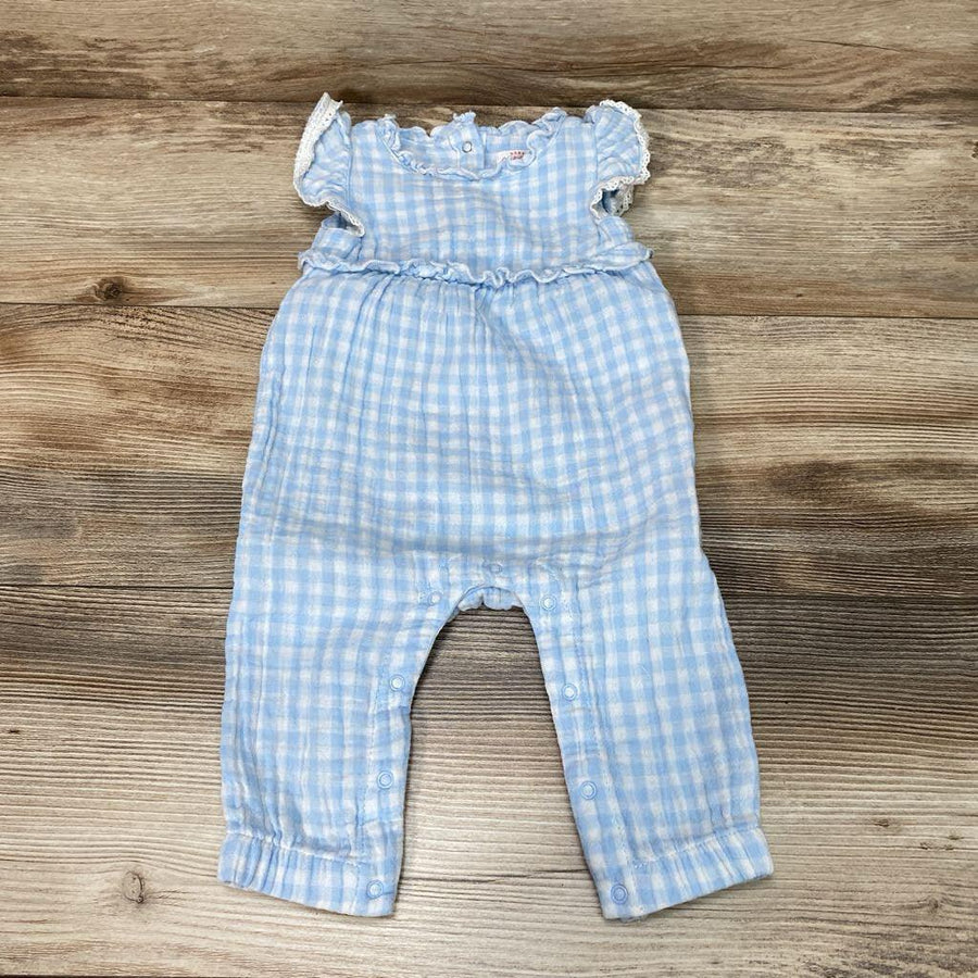 Cat & Jack Gingham Romper sz 3-6m - Me 'n Mommy To Be